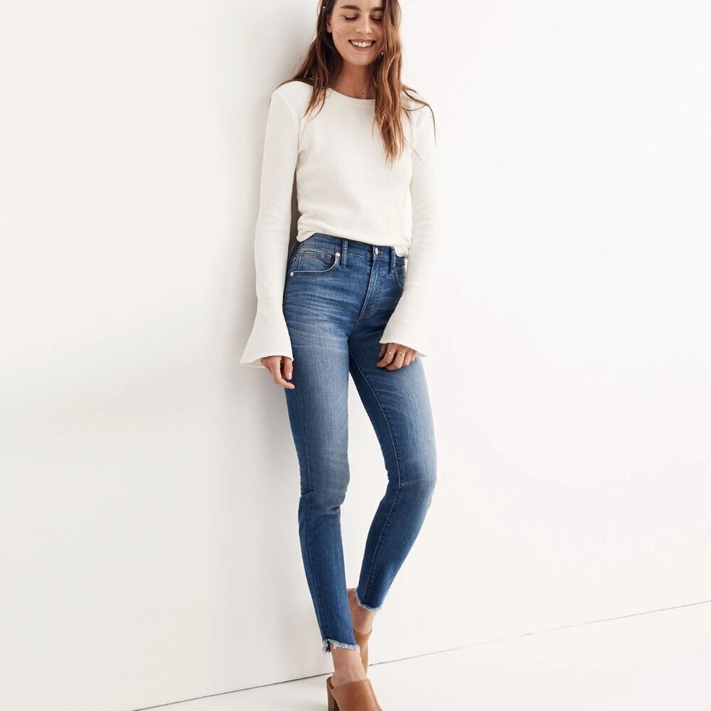 Madewell 10" High Rise Skinny Jeans Women's‎ Size 28 Style H5206 Dark Wash
